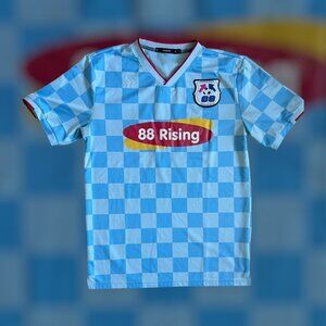 2021 Large 88Rising Tokyo Olympics blue soccer jersey hip hop retro 88 Rising